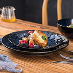 Ceramic Fluted Dinner Plates 18 Piece