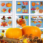 Double Sided Fall Turkey Window Stickers Deals Decor for Home