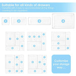 Drawer Storage Bins For Makeup Kitchen Utensils
