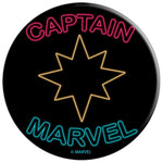 Marvel Captain Marvel Movie Neon Logo Grip And Stand For Phones And Tablets