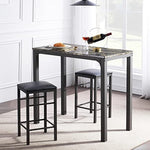 Breakfast Table With 2 Bar Stools