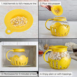 Micro Pop Microwave Popcorn Popper With Temperature Safe Glass