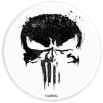 Marvel Punisher Black Paint Splatter Skull Graphic Grip And Stand For Phones And Tablets