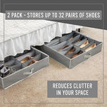 Underbed Storage Solution Fits for Men's and Women's Shoes