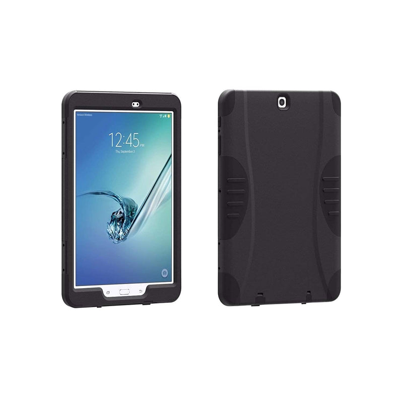 Verizon Oem Rugged Shock Absorbing Impact Protection Case With Built In Screen Guard For Samsung Galaxy Tab E 9 6 Black