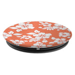 Pastel Orange Hibiscus Grip And Stand For Phones And Tablets