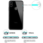 4 Pack Compatible With Iphone Xs Front And Back Screen Protector Akwox 9H 3D Touch Tempered Glass Front Screen Protector And Back Screen Protector For Iphone Xs X