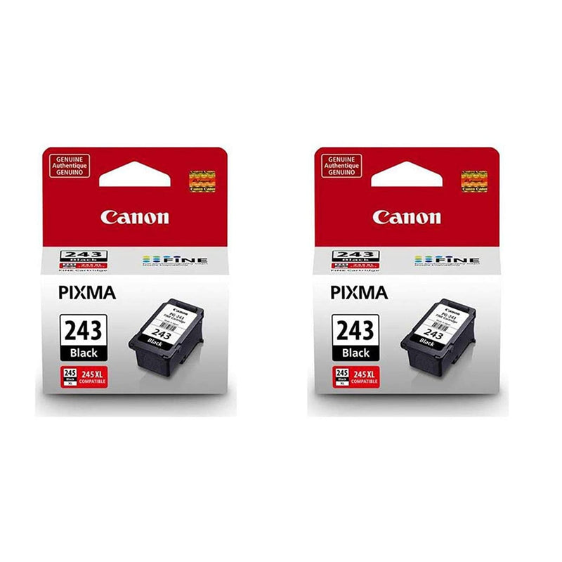 Canon 2 Pack Pg 243 Black Ink Cartridge For Pixma Printers 5 6Ml