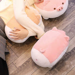Soft Fat Pig Hugging Ow Cute Piggy Stuffed Doll Toy Gifts For Bedding Kids Birthday Valentine Christmas Pink 15 7