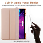 Esr For Ipad Pro 12 9 Case 2020 2018 With Pencil Holder Rebound Pencil Ipad Case With Soft Flexible Tpu Back Cover Auto Sleep Wake And Multiple Viewing Stand Modes Rose Gold