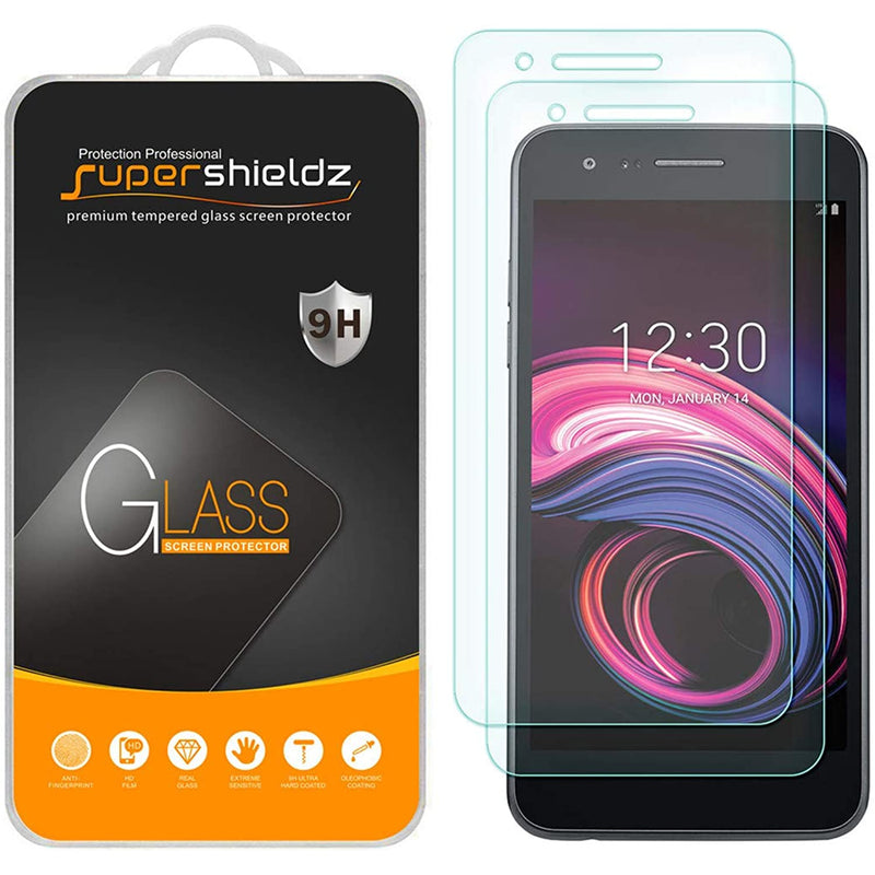 2 Pack Supershieldz Designed For Lg Aristo 3 Tempered Glass Screen Protector Anti Scratch Bubble Free