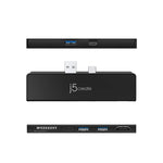 J5Create Ultradrive Minidock For Surface Pro 7 Black