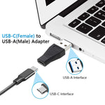 Electop Usb 3 0 To Usb C Adapter 3 Pack Usb 3 1 Type C Female To Usb 3 0 A Male Adapter Converter Support 5Gbps 640Mbps Data Sync Charging