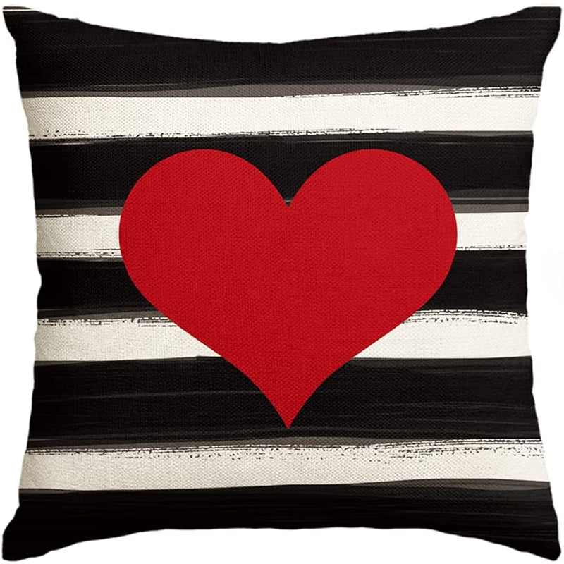 Valetines Day Special Love Heart Throw Pillow Cover