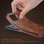 Iphone 11 Pro Case Thin Slim Leather Luxury Business Pu Soft Flexible Non Slip Grip Full Body Shockproof Protective Phone Cover Cases For Apple Iphone 11 Pro 2019 5 8 Inch Vintage Brown