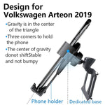 Lunqin Car Phone Holder For Volkswagen Arteon 2019 Auto Accessories Navigation Bracket Interior Decoration Mobile Cell Phone Mount