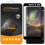 2 Pack Supershieldz Designed For Nokia 6 1 Nokia 6 2018 Tempered Glass Screen Protector Full Screen Coverage Anti Scratch Bubble Free Black