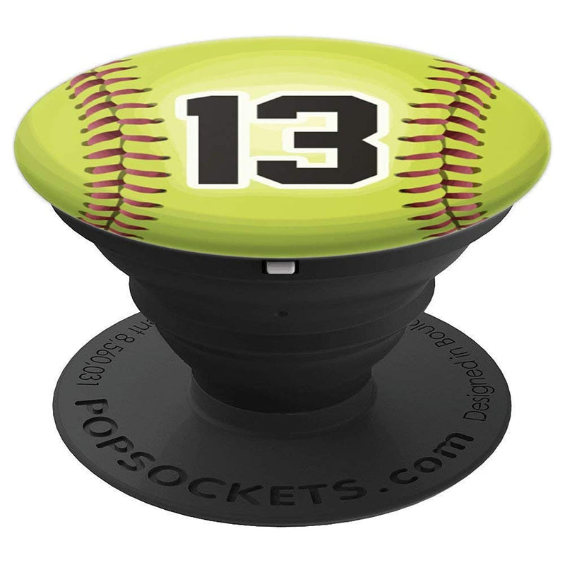 Softball 13 Softball Number 13 Grip And Stand For Phones And Tablets