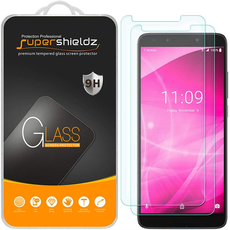2 Pack Supershieldz Designed For T Mobile Revvl 2 Plus Tempered Glass Screen Protector Anti Scratch Bubble Free