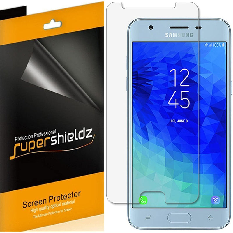 6 Pack Supershieldz Designed For Samsung Galaxy J3 2018 Screen Protector High Definition Clear Shield Pet