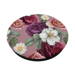 Pink And Purple Flower Vintage Floral Cute Background Gift Grip And Stand For Phones And Tablets