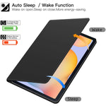 For Samsung Galaxy Tab S6 Lite 10 4 Inch 2020 Strong Magnetic Ultra Slim Minimalist Smart Case Stand Cover With Auto Sleep Wake Function For Galaxy S6 Lite Tablet Sm P610 P615 Black
