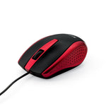 Verbatim Optical Mouse Wired With Usb Accessibility Mac Pc Compatible Red