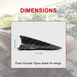 1P Pcs Set Diffuser Fin Kit Compatible With Car Spoiler Roof Wing
