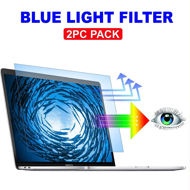 2Pc Pack Blue Light Blocking Screen Protector Anti Blue Light Filter For 2016 2020 Macbook Pro13 Inch A1706 A1708 A1989 A2159