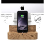 Woodcessories Imac Stand Iphone Dock Compatible With Imac 21 5 Iphone Made Of Real Wood Ecofoot Dock Edt Oak