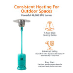 Outdoor Propane Patio Heater With Wheels
