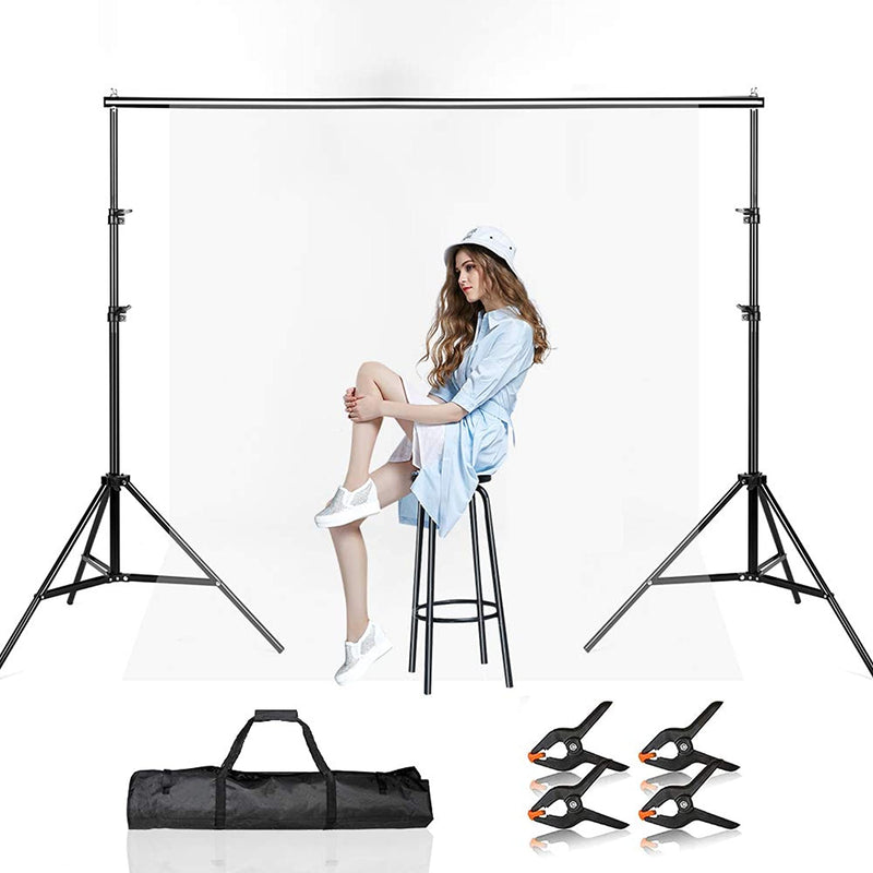 Beiyang Backdrop Stand 7 5Ftx10Ft Adjustable Photography Studio Background Support System Kit With Carrying Bag For Photo Video Shooting