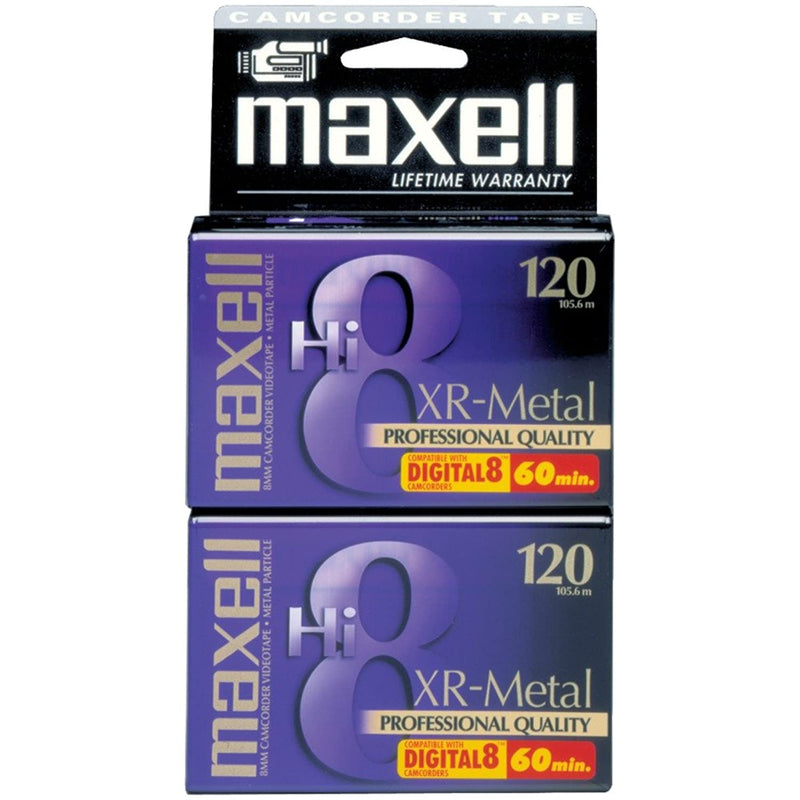 Maxell Hi 8 Tape Xr Metal 120 Min 8 Mm 2 Pack