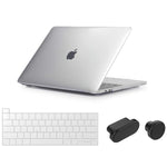 Macbook Pro 13 Case 2020 Release A2289 A2251 With Keyboard Skin Cover Bundle With Silicone Port Plugs Cover Set Dust Cups For Macbook Pro 13 15 16 12 Inch