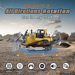 Remote Control Bulldozer Rc 1 16 Full Functional Construction Vehicle For Kids Age 6 7 8 9 10 And Up Years Old