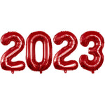 Foil Number Balloons For 2023 New Year Eve Festival Party Supplies