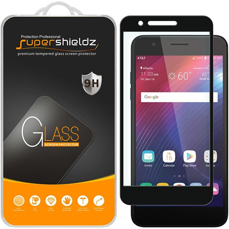 2 Pack Supershieldz Designed For Lg Harmony 2 Tempered Glass Screen Protector 0 33Mm Full Screen Coverage Anti Scratch Bubble Free Black