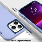 Full Body Protection Case For Iphone 13 Pro Maxcury Iphone 13 Pro Protective Case Heavy Duty Lightweight Shockproof 2 In 1 Silicone Rubber With Bumper Phone Cases For 13 Pro 6 1 Inch Lilac Navy