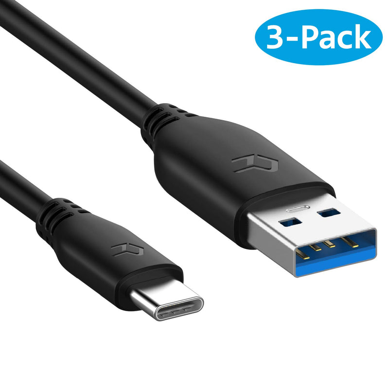 Rankie Usb C To Usb A 3 0 Cable Type C Charging And Data Transfer 3 Pack 3 Feet