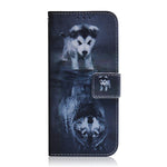 Galaxy A11 Case Full Stylish Advanced Colorful Painted Wallet Case Credit Cards Slot With Stand For Pu Leather Shockproof Flip Magnetic Case For Samsung Galaxy A11 M11 Wolf Dog Tx Ch