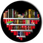 Book Gift Reading Club Librarian Library Nerd Love Heart Grip And Stand For Phones And Tablets