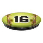 Softball 16 Softball Number 16 Grip And Stand For Phones And Tablets