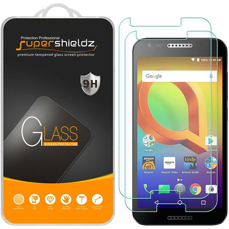 2 Pack Supershieldz Designed For Alcatel Zip Tempered Glass Screen Protector Anti Scratch Bubble Free