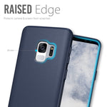 Galaxy S9 Case Tudia Arch S Series Soft Tpu Bumper Shock Absorbing Full Body Drop Resistant Heavy Duty Protection Modern Design Phone Case For Samsung Galaxy S9 2018 Navy Blue