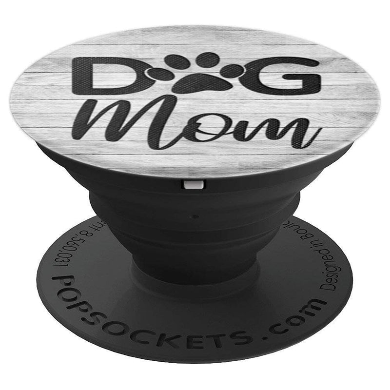 Dog Mom On Vintage Gray Look Dogs Lover Moms Gift Grip And Stand For Phones And Tablets
