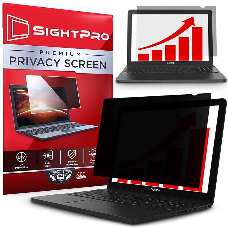 SightPro 13.3 Inch Laptop Privacy Screen Filter for 16:9 Edge-to-Edge Widescreen Display - Computer Monitor Privacy and Anti-Glare Protector