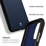 Cyrill Leather Brick Designed For Samsung Galaxy S20 Plus Case 2020 Navy
