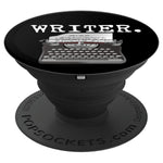 Writer Gift For Journalist Editor Typewriter Author Holder Grip And Stand For Phones And Tablets