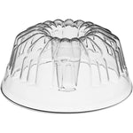 Clear Glass Fluted Bundt Cake Pan