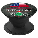 American Grown With Lebanese Roots Lebanon Marble Design Grip And Stand For Phones And Tablets